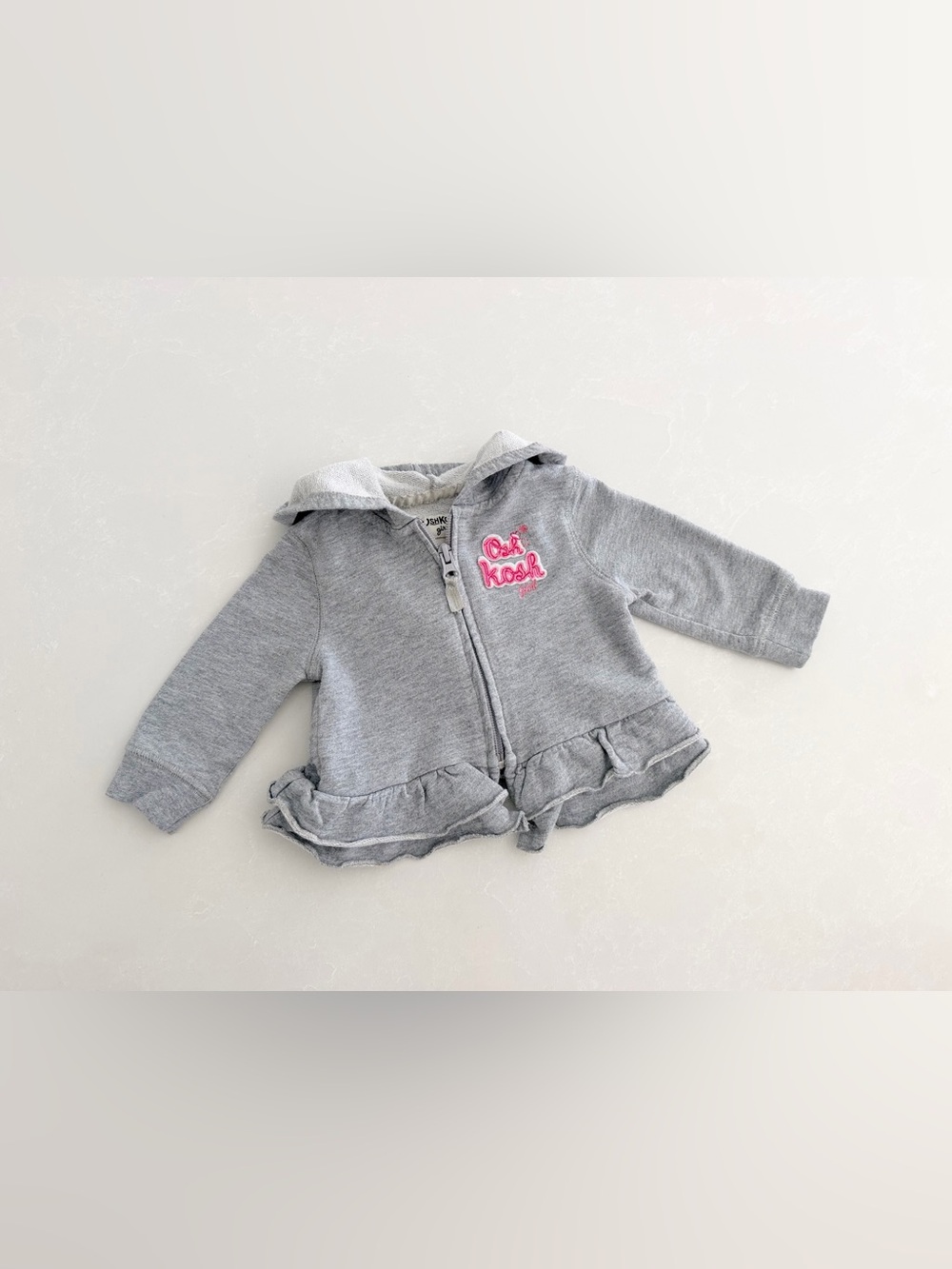 OshKosh B'gosh Baby Ruffled Zip-Up Hoodie • Size 6M